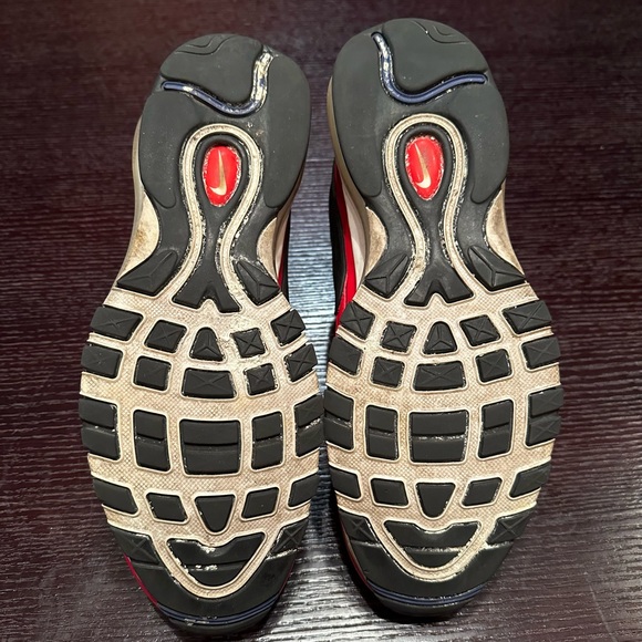 Men’s Nike airmax 97’s red/blue size 10 - Picture 5 of 7